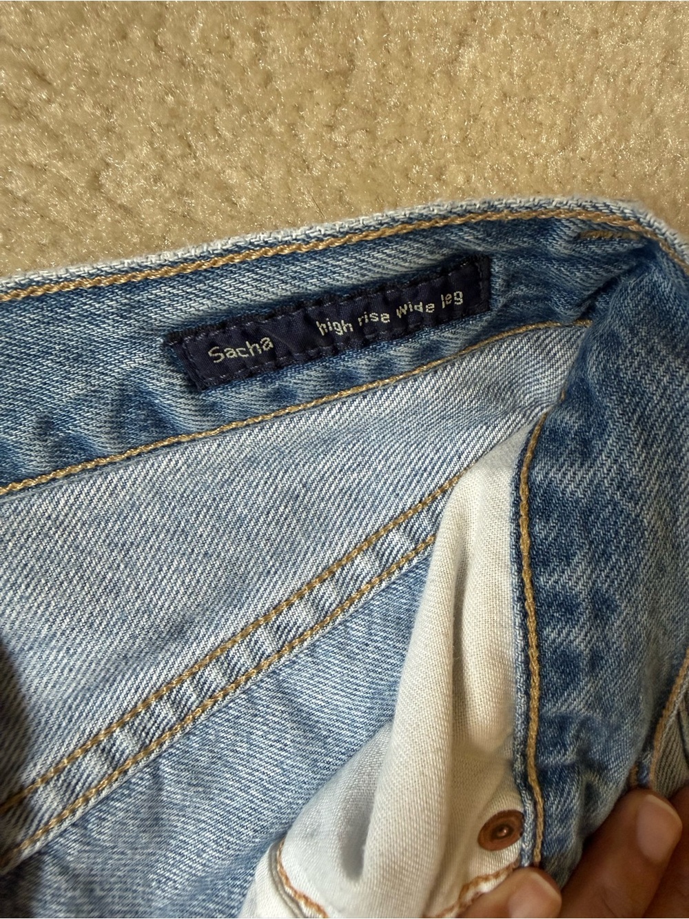 Citizens of humanity sacha high rise wide leg Jean size 24 - Picture 2 of 3